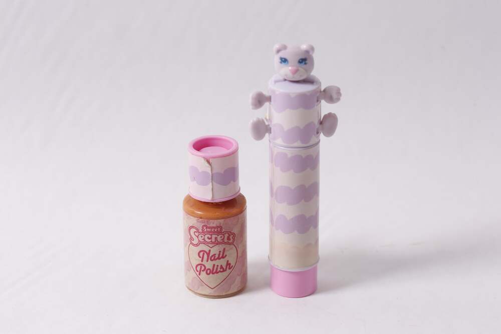 1980s Galoob Sweet Secrets Nail Polish Lipstick Play Cosmetics ~ 260317-WH 990
